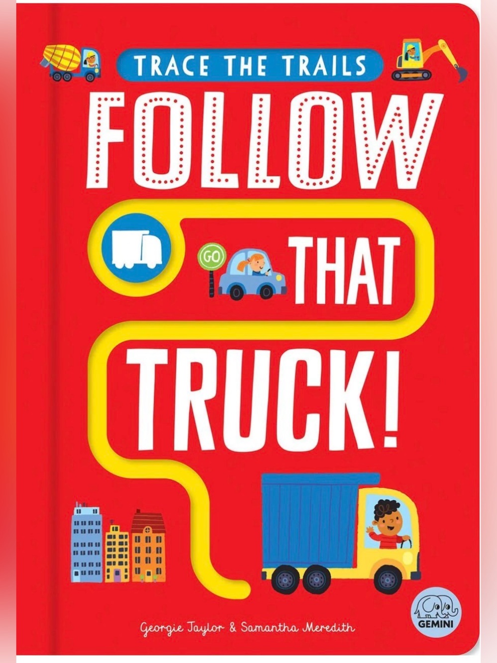 Follow That Truck! Kids Search & Find Book - Red